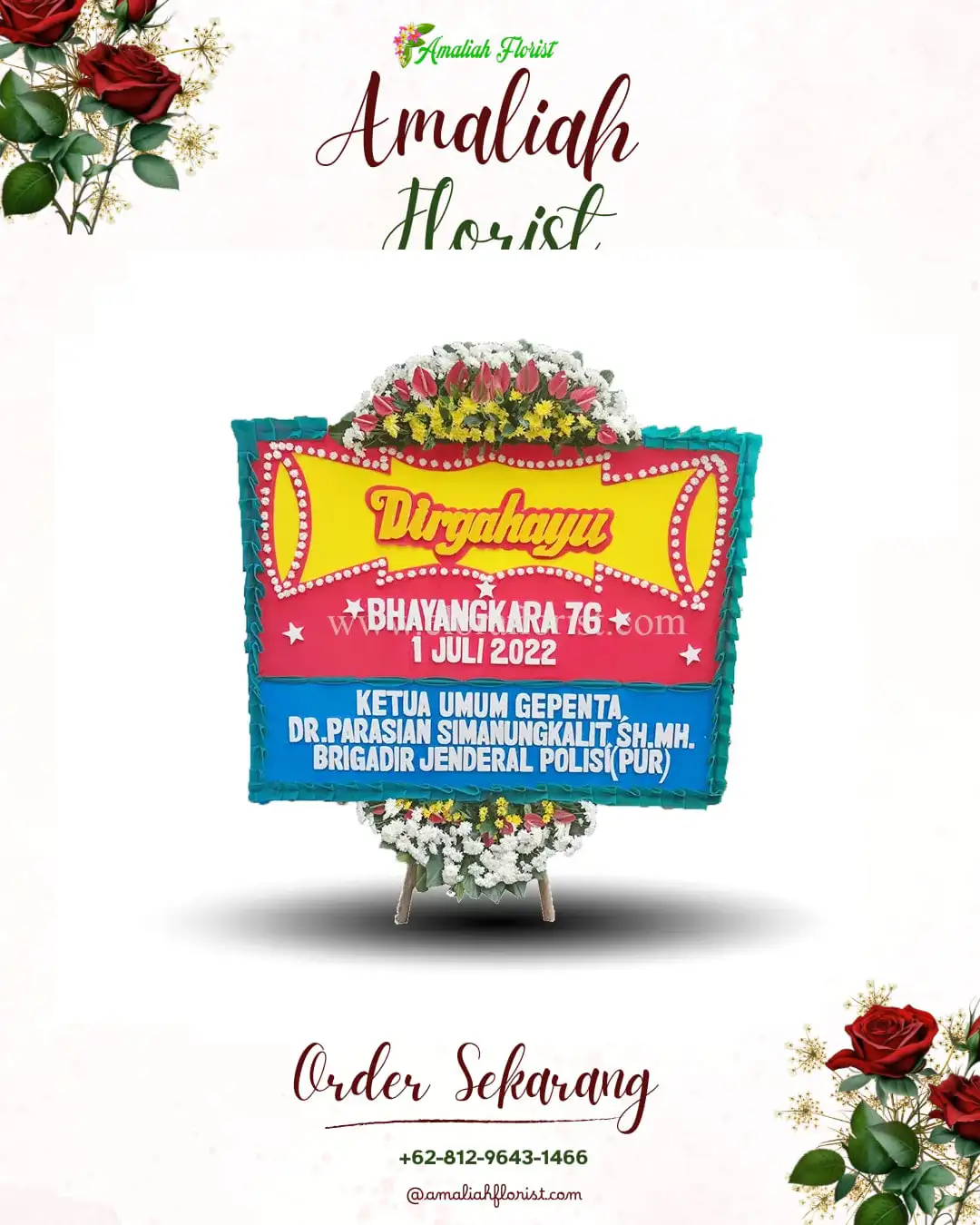 Papan Bunga HUT Ulang Tahun Gempolan